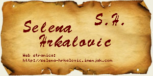 Selena Hrkalović vizit kartica